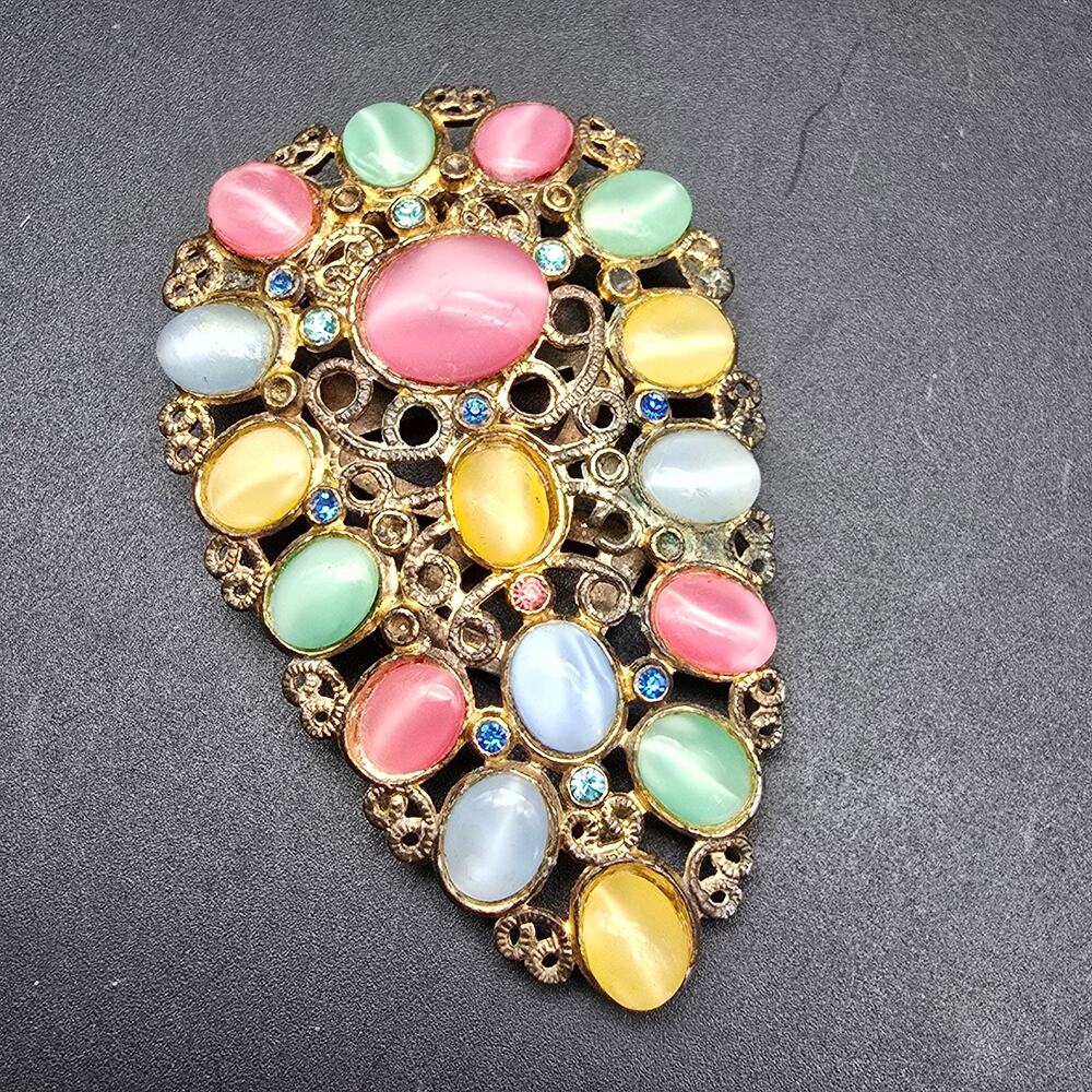 Pastel Moon Glow Dress Clip Vintage 1940s AS IS READ